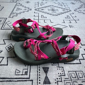 Chaco Sandals - Pink Green Size 7